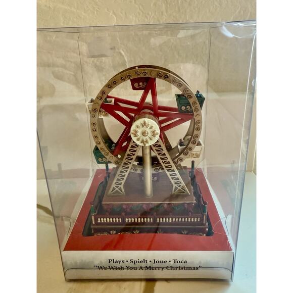 Mr Christmas Animated Musical Ferris Wheel Wind Up We Wish You Merry 2005 - Picture 2 of 7